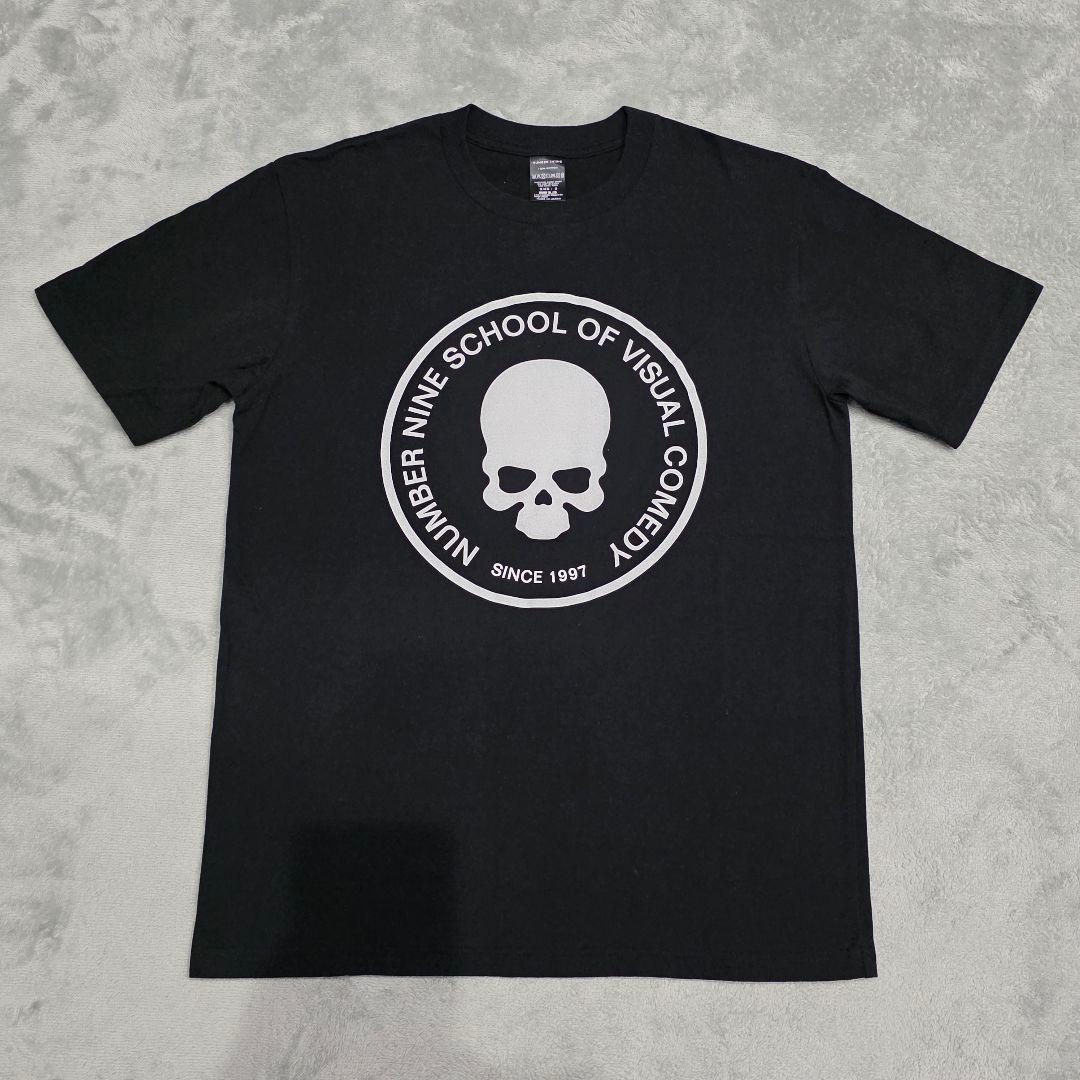 ナンバーナイン　スカルプリントTシャツ　サイズ　3　黒　ドクロ