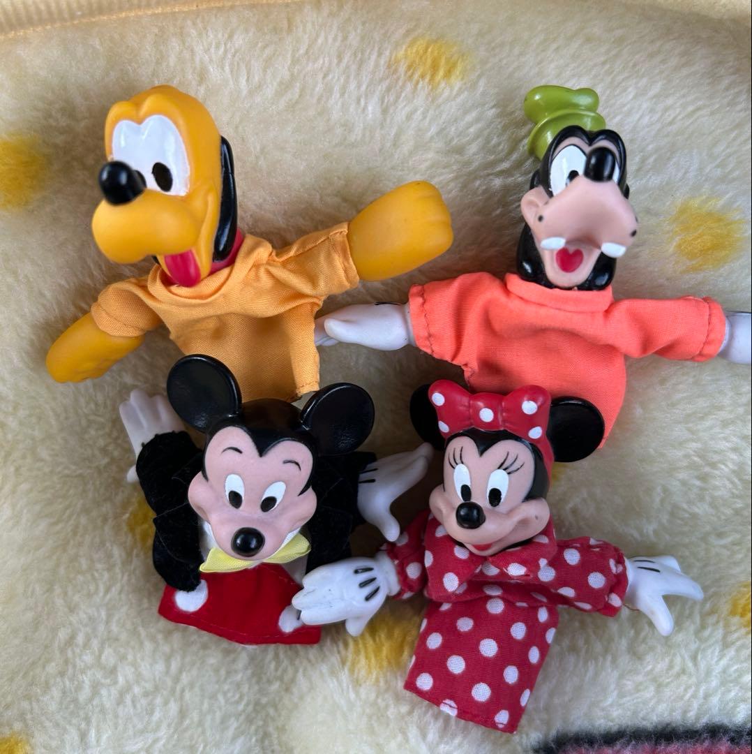TDLミッキーミニープルートグーフィ指人形平成レトロヴィンテージ当時物ディズニー