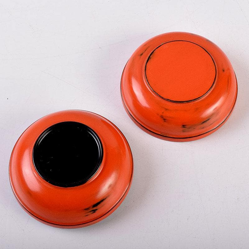 茶道具　根来塗　香合　時代箱　Z　8497