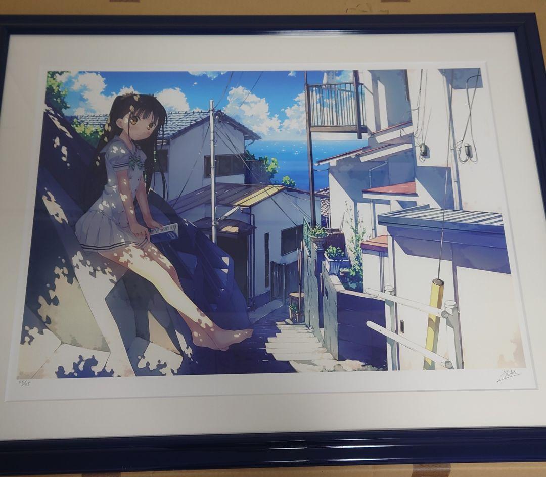 【美品】カントク　版画　渚　アールビバン 　アールジュネス　33/35