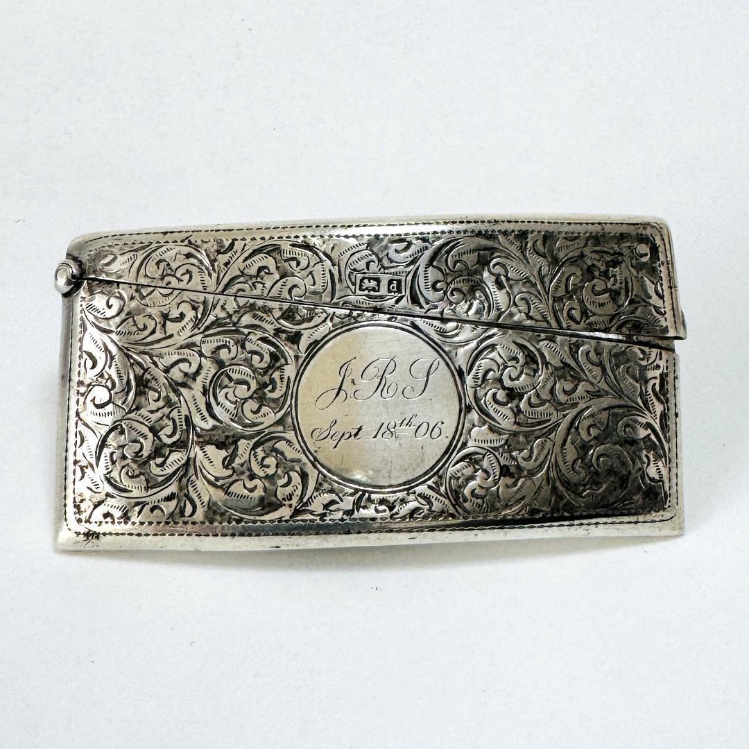 ★1904年 英国 ★アンティーク 純銀製 カードケース イギリス 925