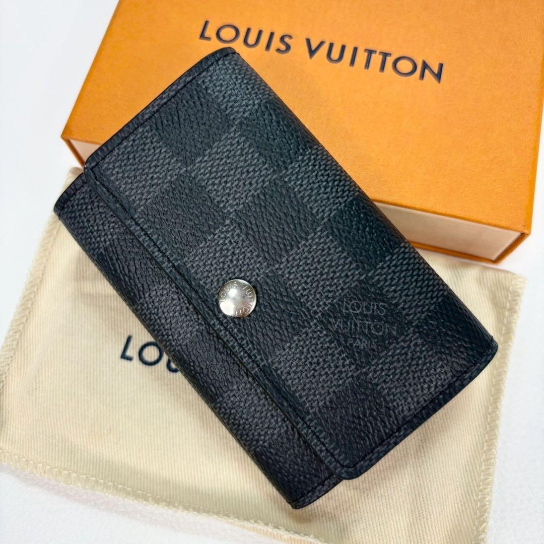 新品同様✨ルイヴィトン ミュルティクレ6 ダミエ グラフィット ICチップ