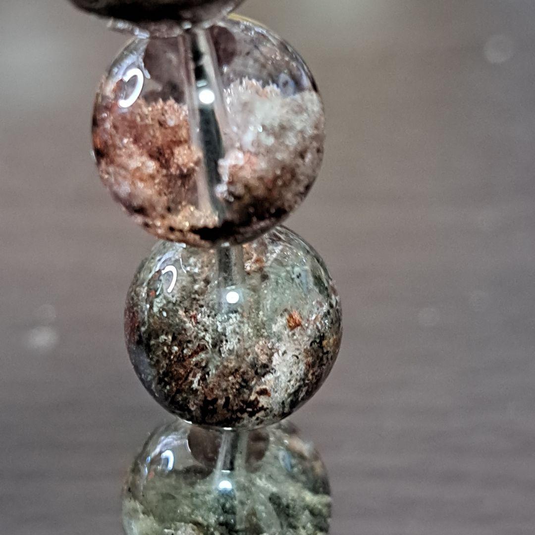 高品質　高透明　大玉ガーデンクォーツ　クリア庭園水晶　レッドグリーン　ピンク