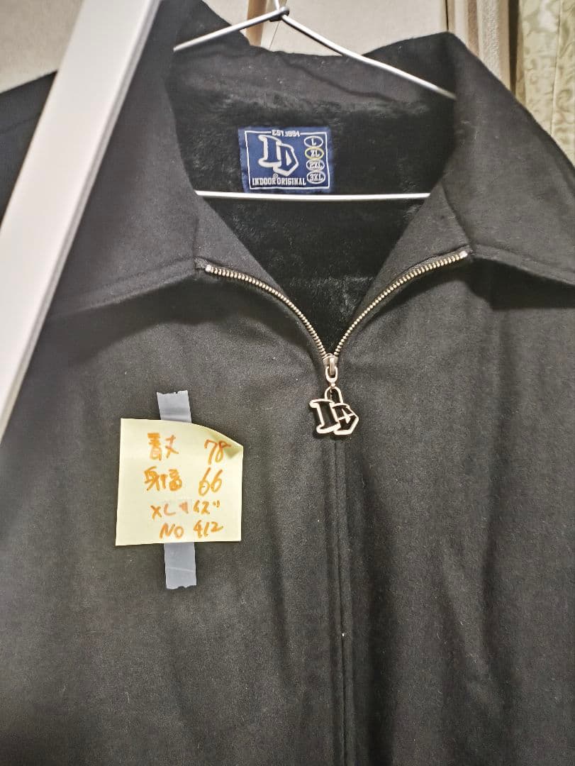 レア　b系ストリートINDOOR ORIGINALブラックジャケット XLサイズ