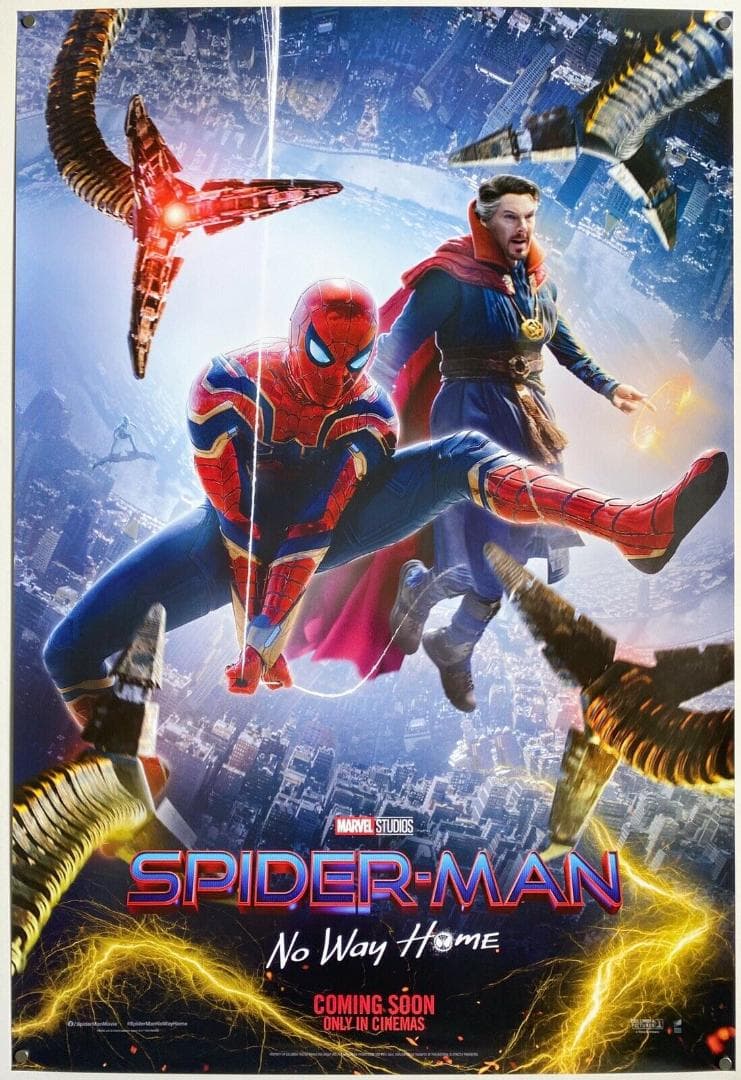 スパイダーマン ノーウェイホーム マーベル ドクターストレンジ 映画館 ポスター