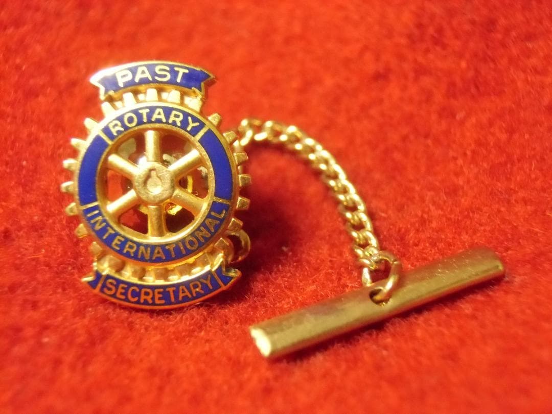 ★アメリカの勲章/徽章＊ロータリークラブ＊１０Ｋタイピン（実物）