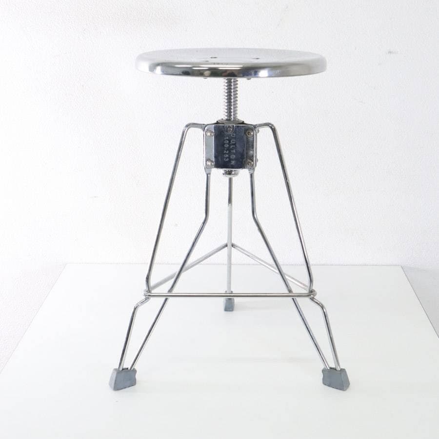 ダルトン クリッパー2 昇降式スツール クローム 100-253