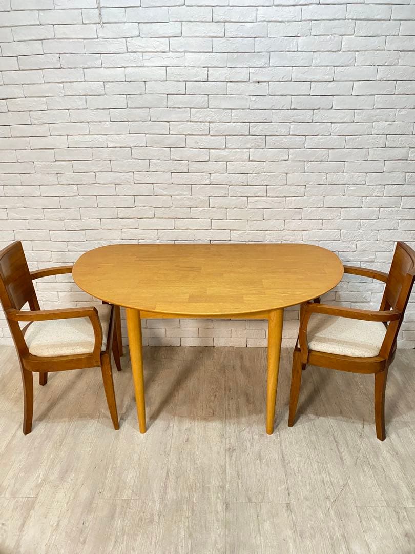 【東京都内23区配送無料】定価8万円　ベルメゾン　半円　ダイニング　テーブル