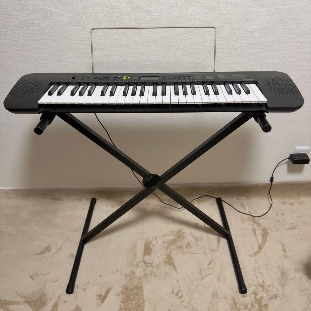 CASIO CTK-240 49鍵 電子キーボード スタンド付