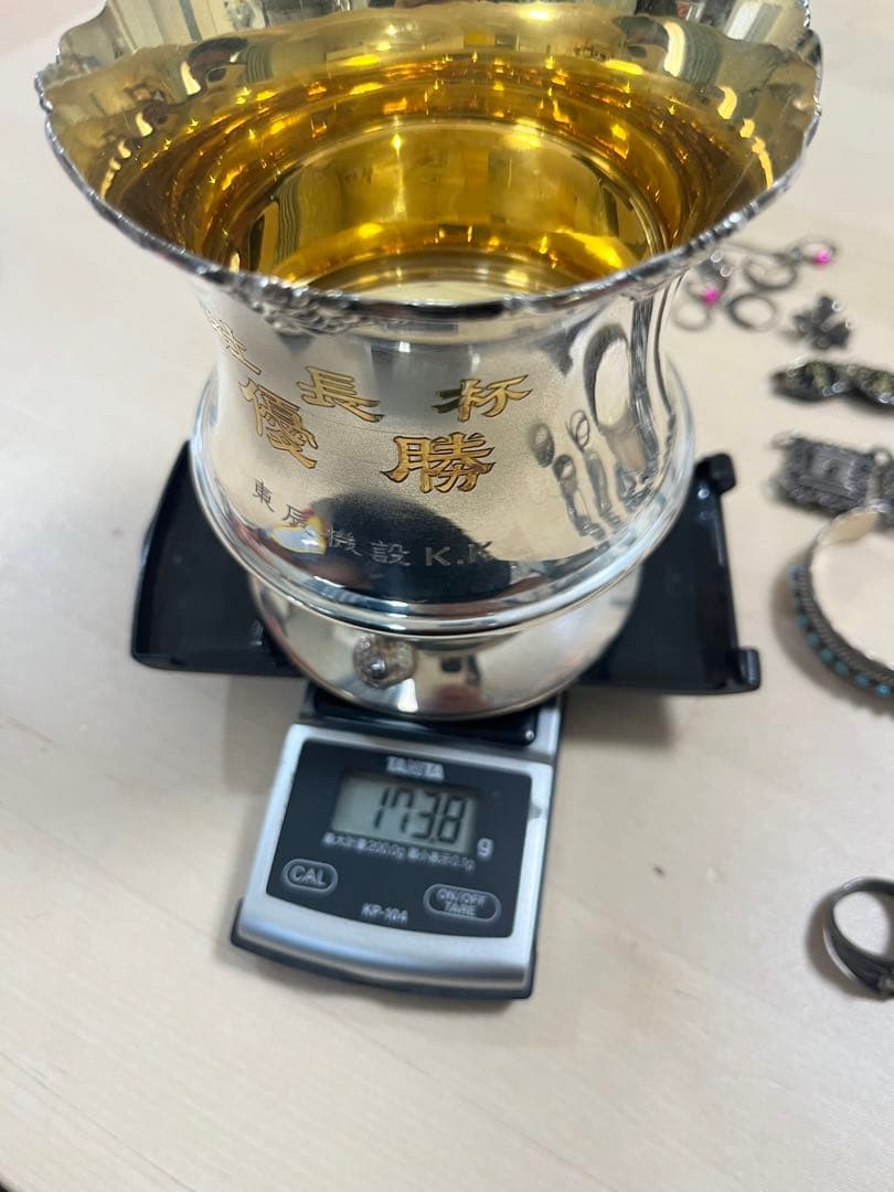 優勝杯とアクセサリーのまとめ！なんと総グラム500越え！