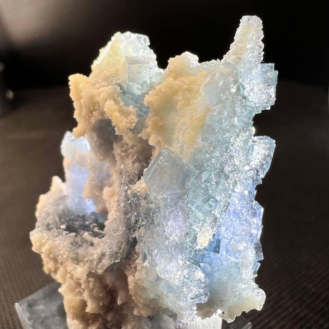 ヤオガンシャン産　「雪の城」「天使像」フローライト　シュガーフローライト