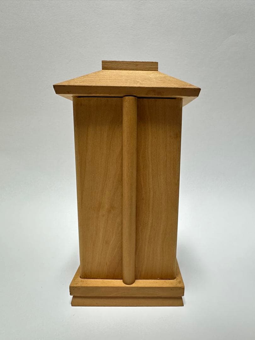 厨子入り仏像 木彫り 極小仏像　四天王　広目天立像