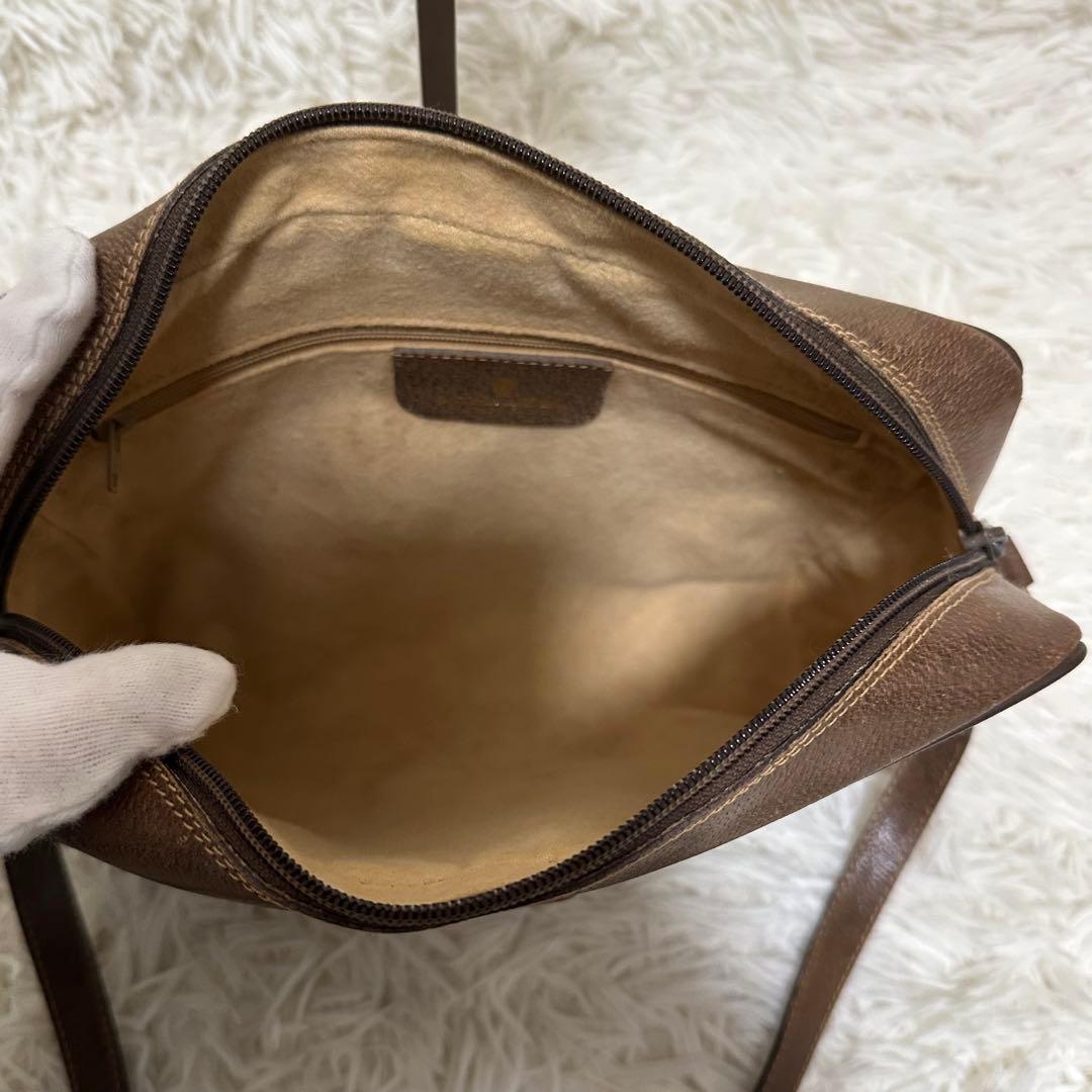 値下げ オールドグッチ GG 総柄 レザー ショルダーバッグ シェリーライン