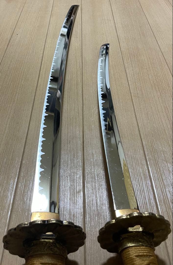 ポメ　模造刀　居合刀　太刀　脇差　刀掛け　武具　X098