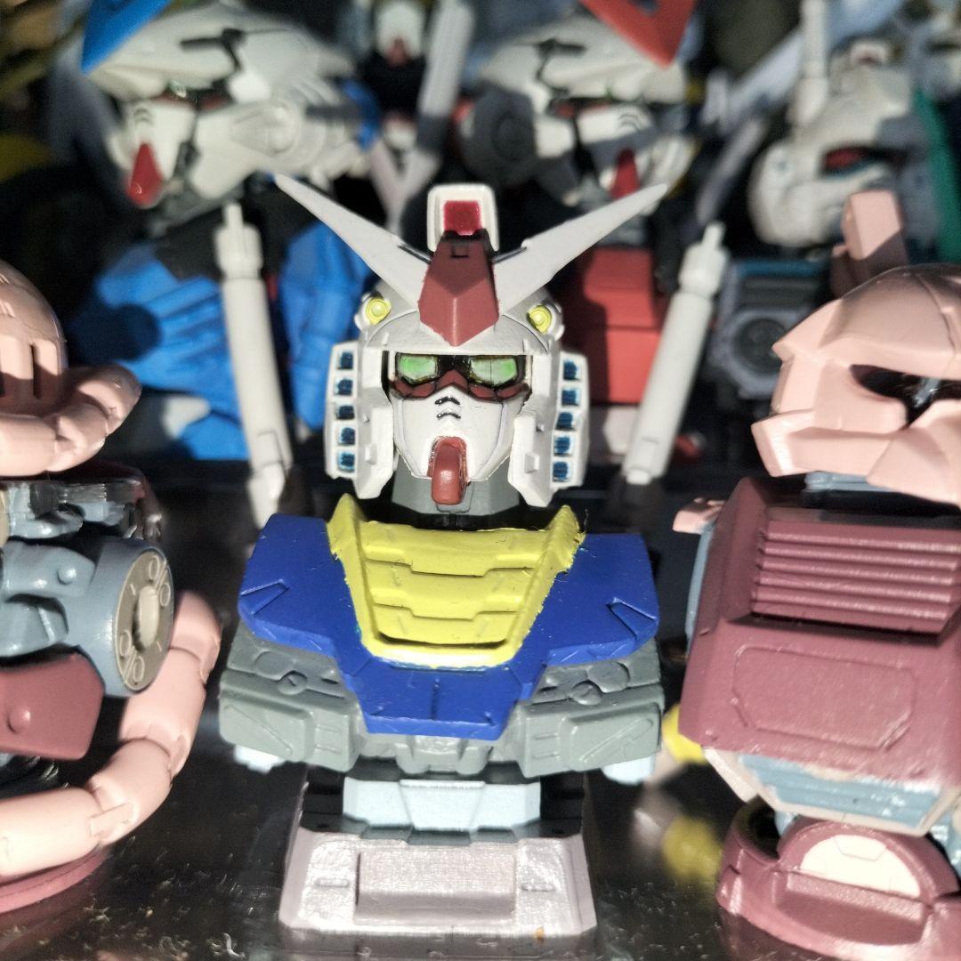 ガンダムヘッドフィギュアセット クリアケース付き