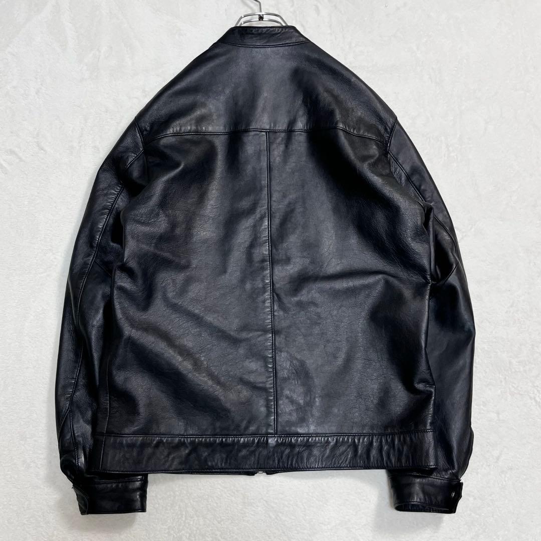 『ABAHOUSE アバハウス』ライダースレザージャケット 羊革 ジップアップ