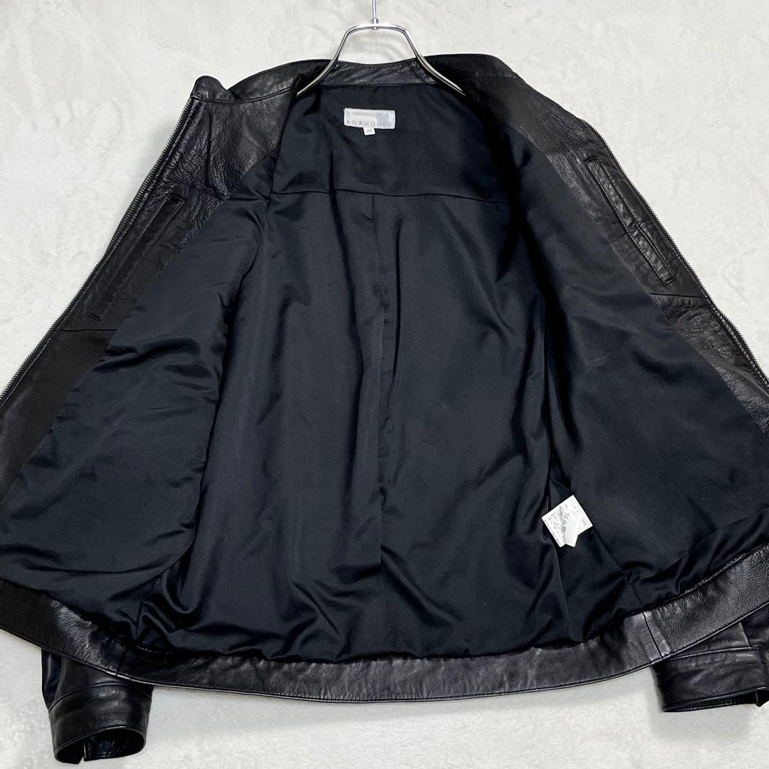 『ABAHOUSE アバハウス』ライダースレザージャケット 羊革 ジップアップ