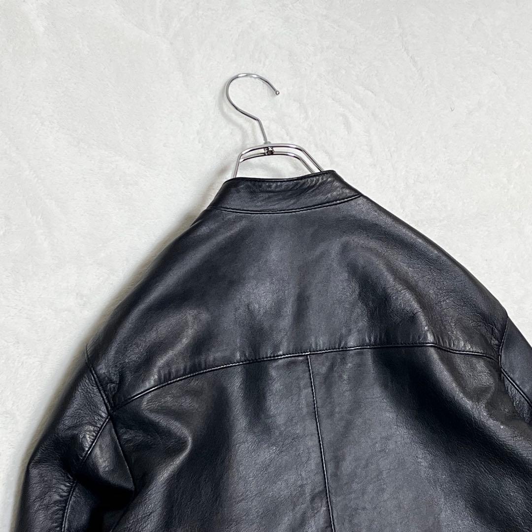 『ABAHOUSE アバハウス』ライダースレザージャケット 羊革 ジップアップ