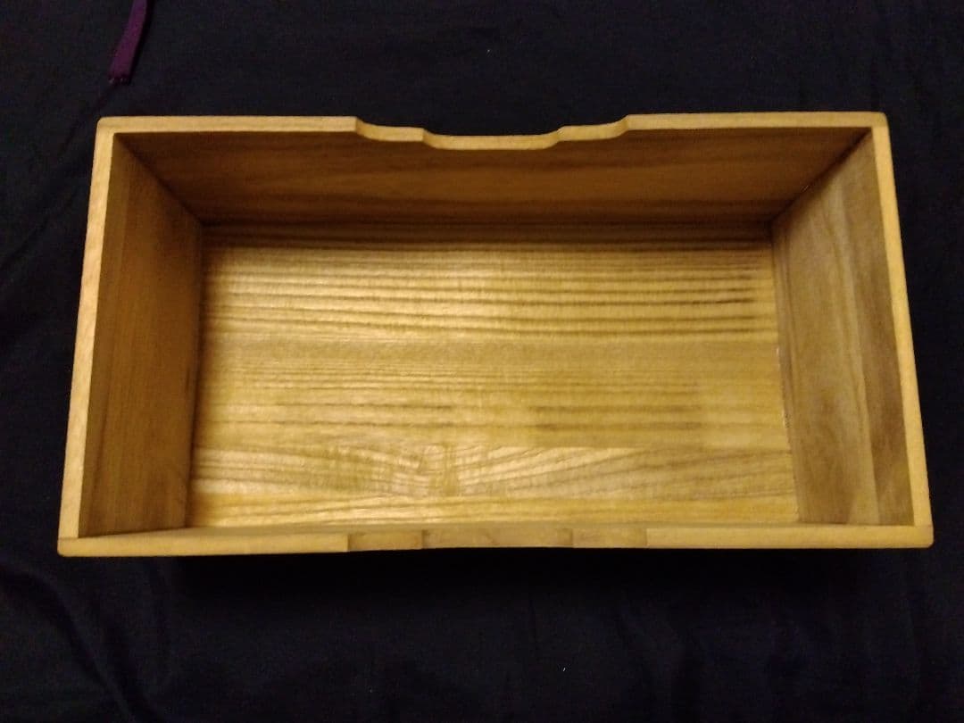 日向特製蛤碁石　実用　34号程度　特大欅碁笥　那智黒石　桐箱付き