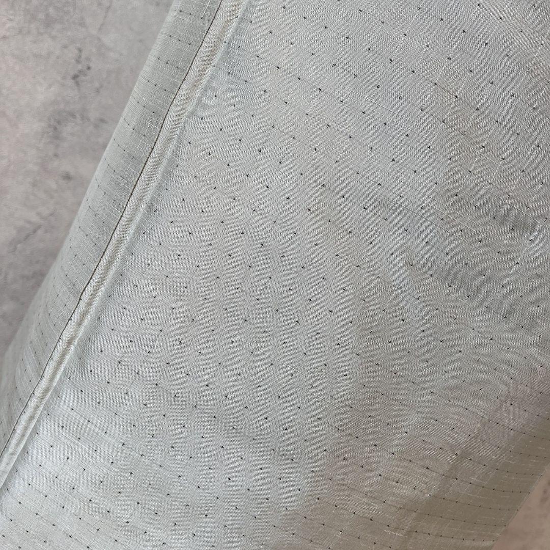 紬　小紋　着物　フルセット　帯漢字　薄いブルーグレー　F7