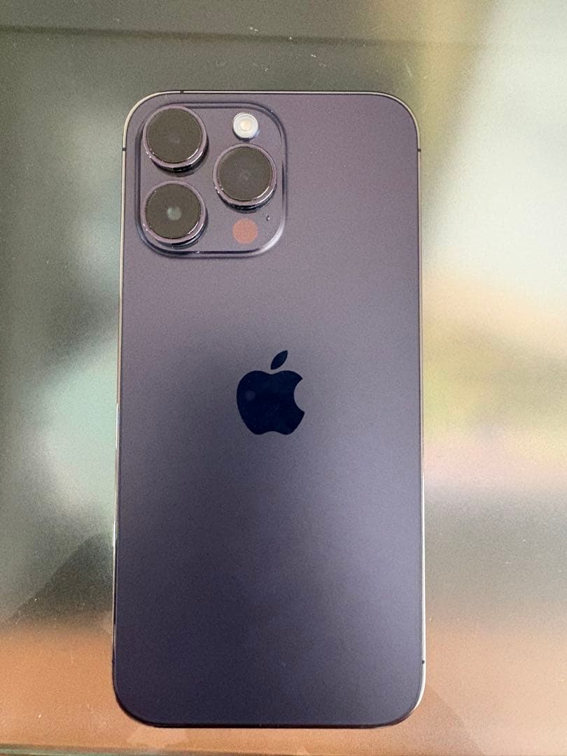 【美品】iPhone 14pro max パープル　128G