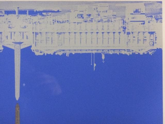 現代美術　佐藤亜土　直筆サイン『コンコルド広場』シルクスクリーン 0407H