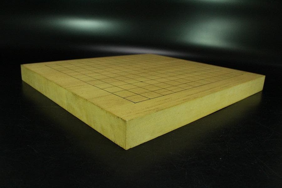 碁盤 美品 無垢材 漆線 36.5cmx33cm 厚み3cm(K-XA769)