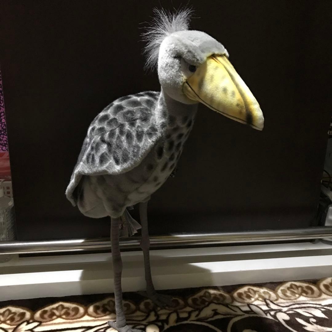 ぬいぐるみ　ハシビロコウ　HANSA 美品❣️