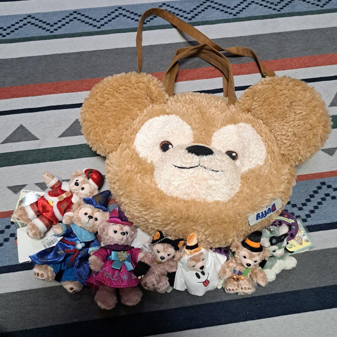 ダッフィー　フェイス2wayショルダーバッグ　ぬいば　セット売り