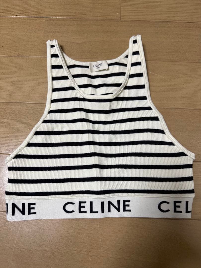 CELINE ストライプタンクトップ