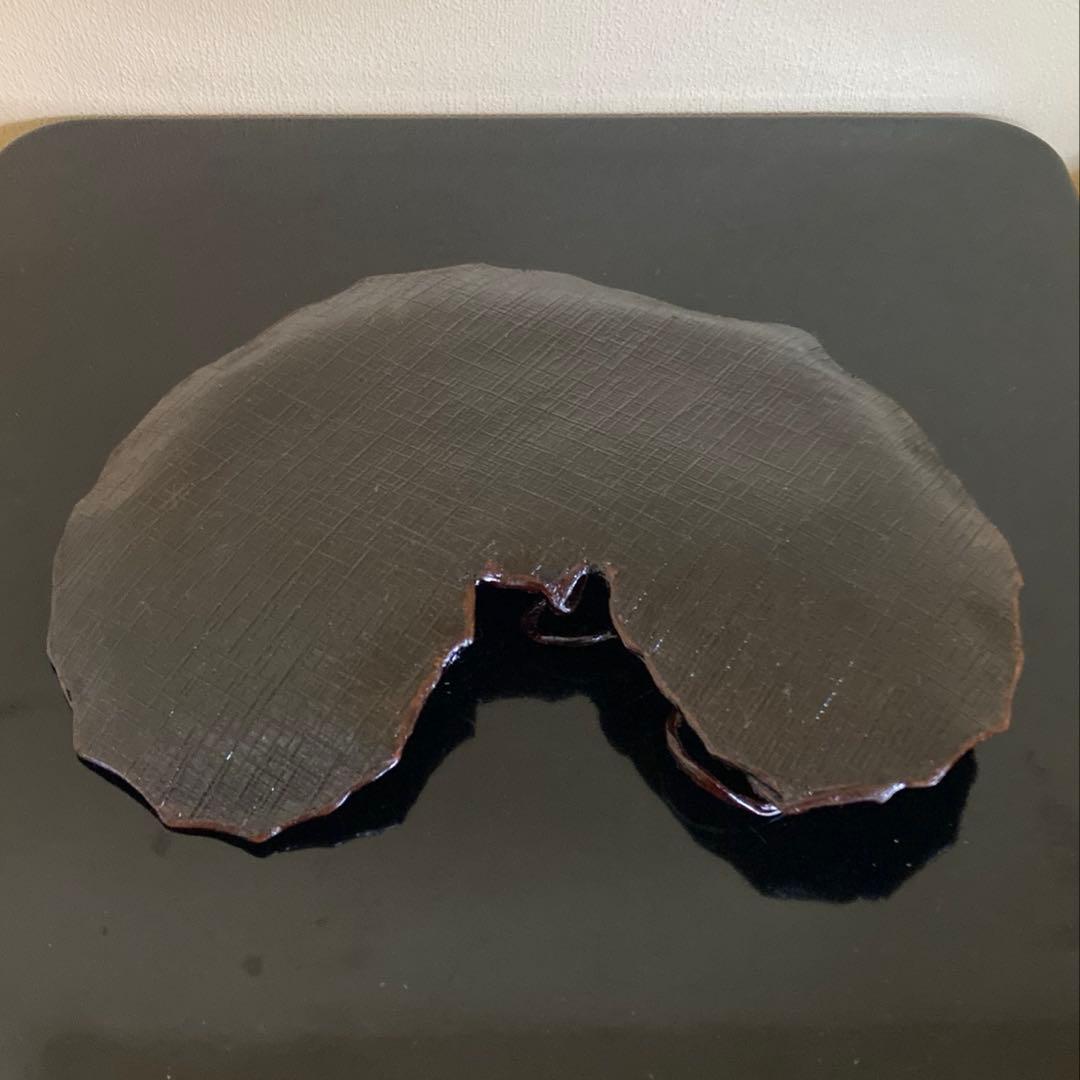 R*O様 茶道具 山中漆器 信斉作 一閑張 石蕗 干菓子盆 漆器 塗箸 共箱・栞