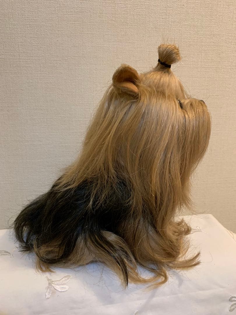 【ドレッシー　ペット】ヨークシャーテリア ぬいぐるみ　日本製　昭和レトロ