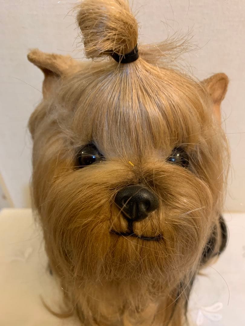 【ドレッシー　ペット】ヨークシャーテリア ぬいぐるみ　日本製　昭和レトロ