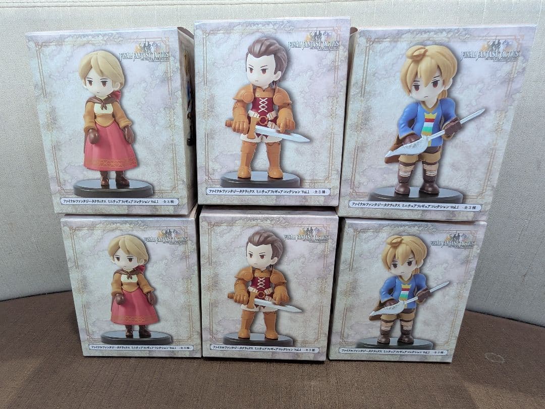 ファイナルファンタジータクティクス　ミニチュアフィギュアコレクション 6体
