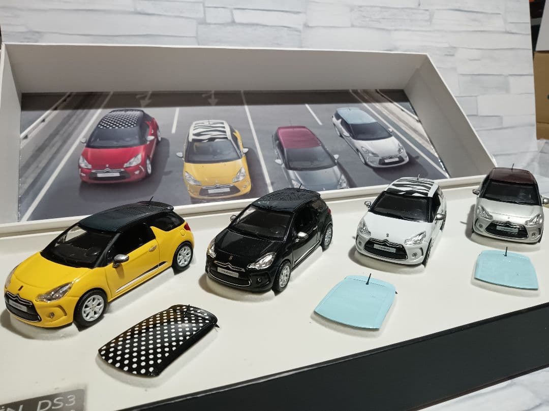 1/43 シトロエン　DS3  ディーラー品　ミニカー　4台セット