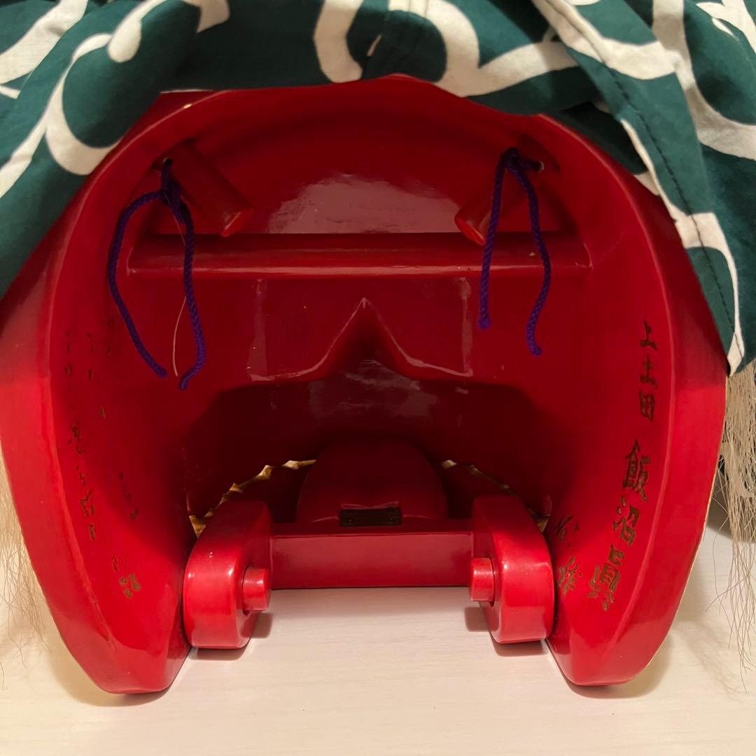 【希少】　獅子舞　獅子頭　金箔　木彫　魔除け　金彩　古美術　木製 木彫 お祭り