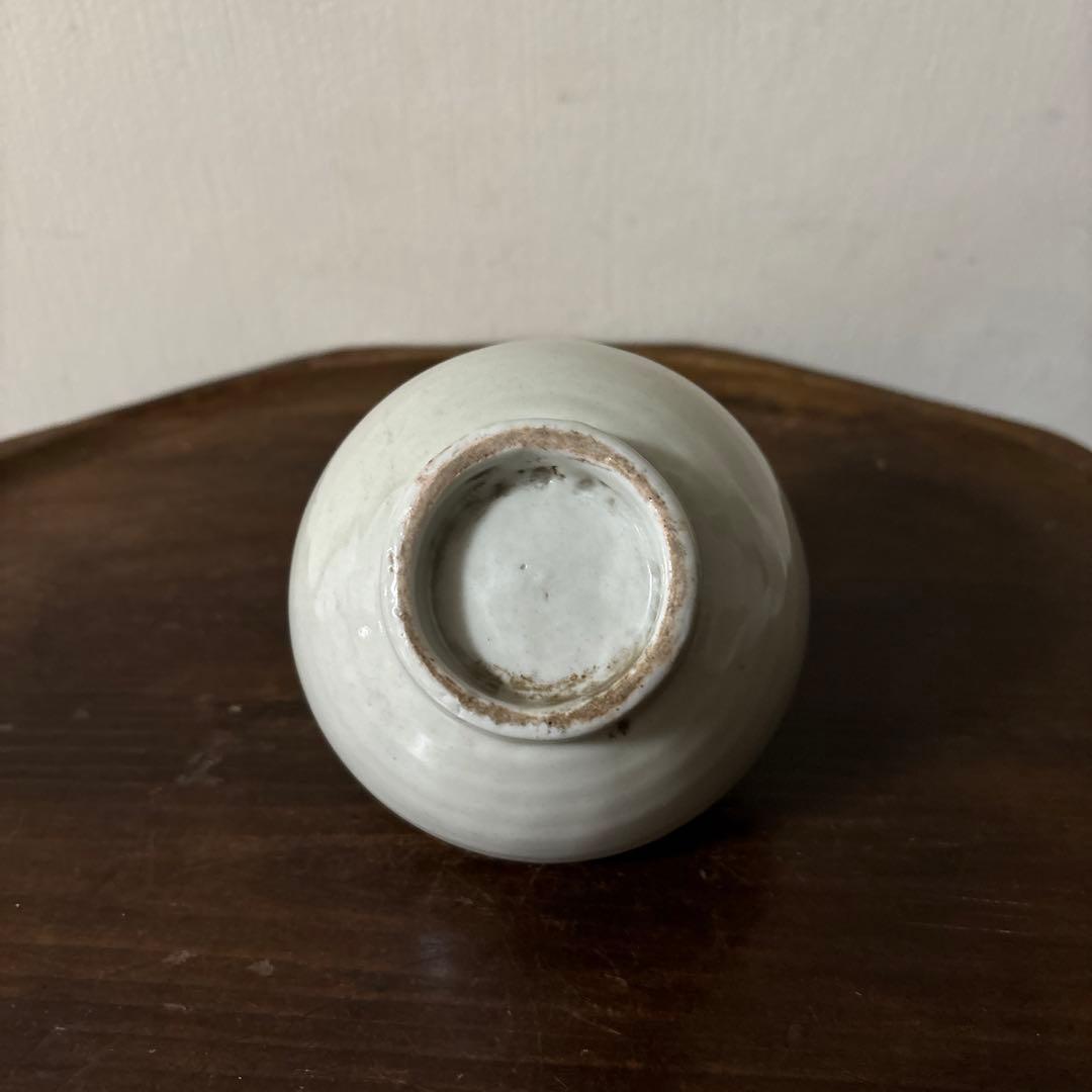 古伊万里染付油壷　⑥江戸時代　骨董　民芸　古道具　アンティーク検:白洲正子　李朝