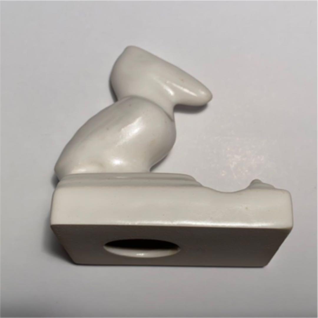 【極稀少】非売品 Pelikan ペンスタンド 小サイズ 白 陶器製 新品■