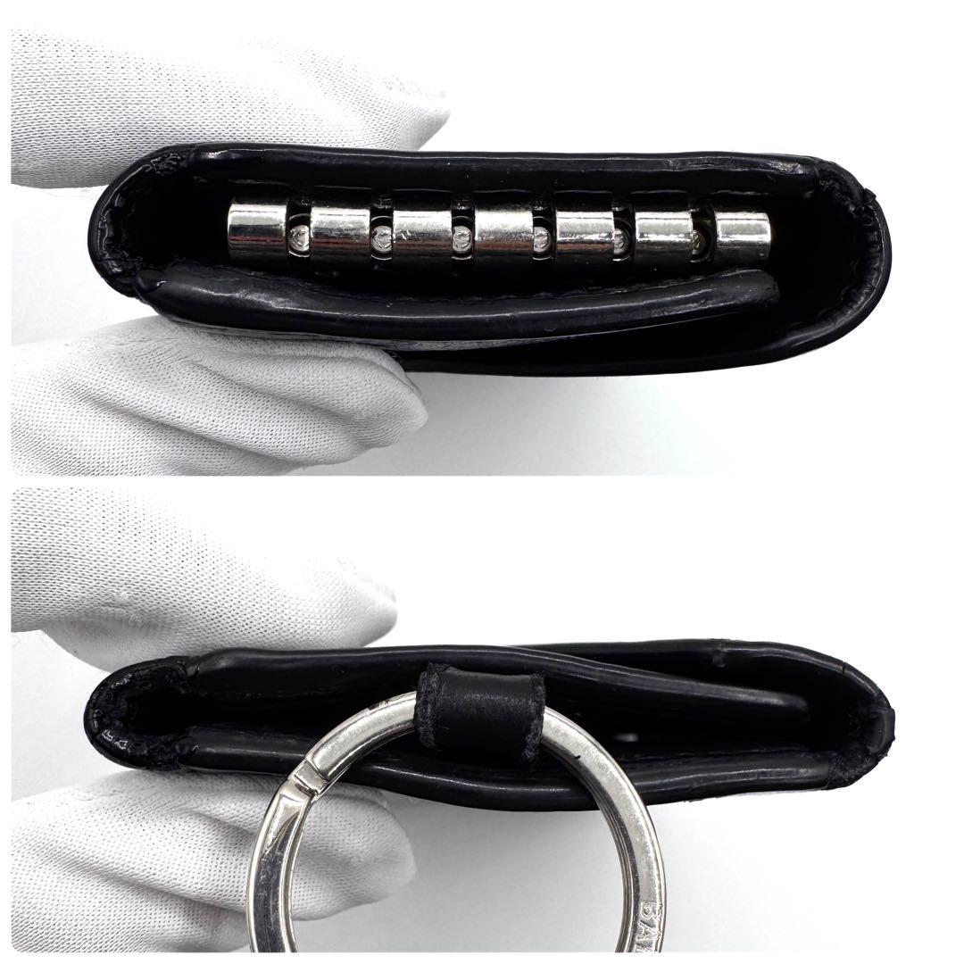 良品✨バレンシアガ　6連キーケース　キーリング付　エブリデイ　レザー　黒