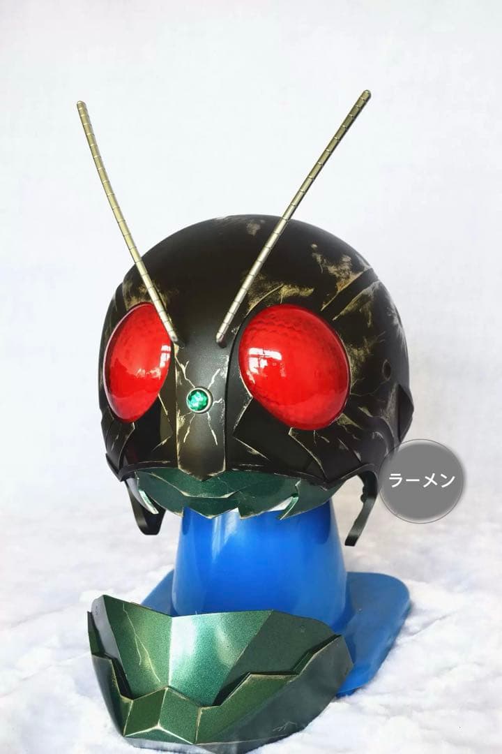 【美品】【未使用】マスク　アトラク　コスプレ　仮面ライダー 1/1プロップ