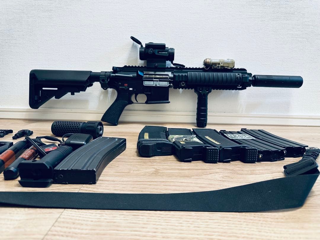 東京マルイ次世代DEVGRU HK-416D ブラックセット売サバゲー引退出品