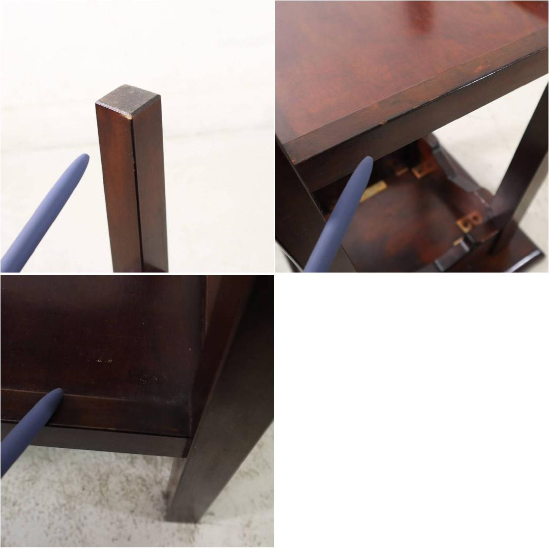 松本民芸家具 ミズメザクラ サイドテーブル 花台 高さ60cm 作家サイン入り