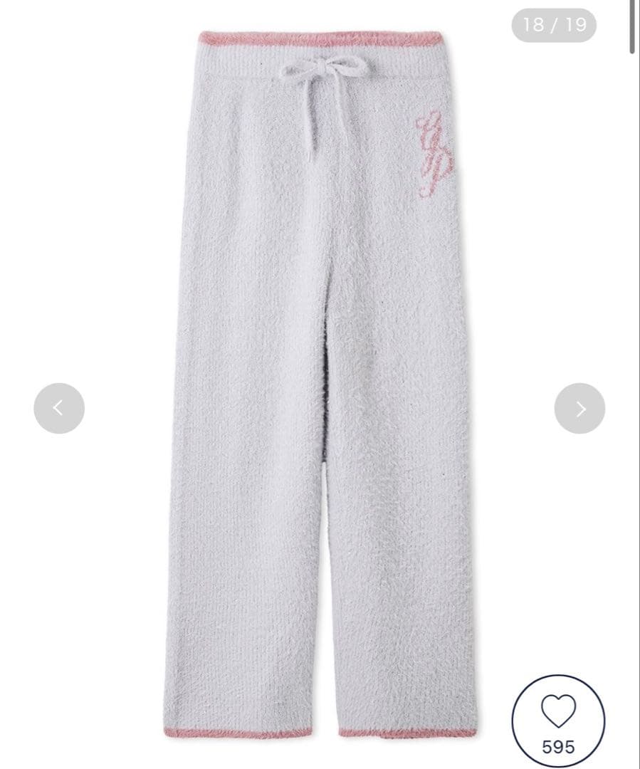 gelato pique/ジェラートピケ/ラメフェザーカーディガンとロングパンツ