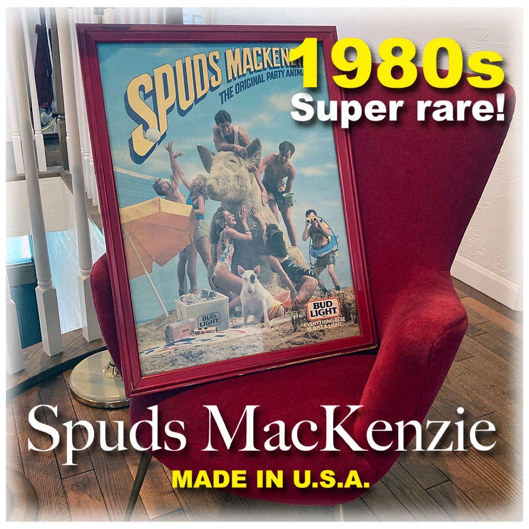 Rare80s Spuds Mackenzie BUDLIGHTフレームパネル