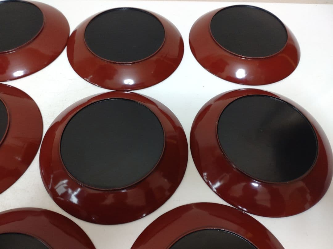 李朝 漆器 皿 螺鈿 11枚 美術 骨董 茶道具