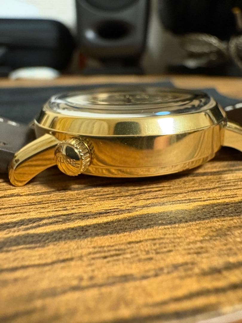 KUOE OLD SMITH 90-007 自動巻き スモールセコンド 黒文字盤