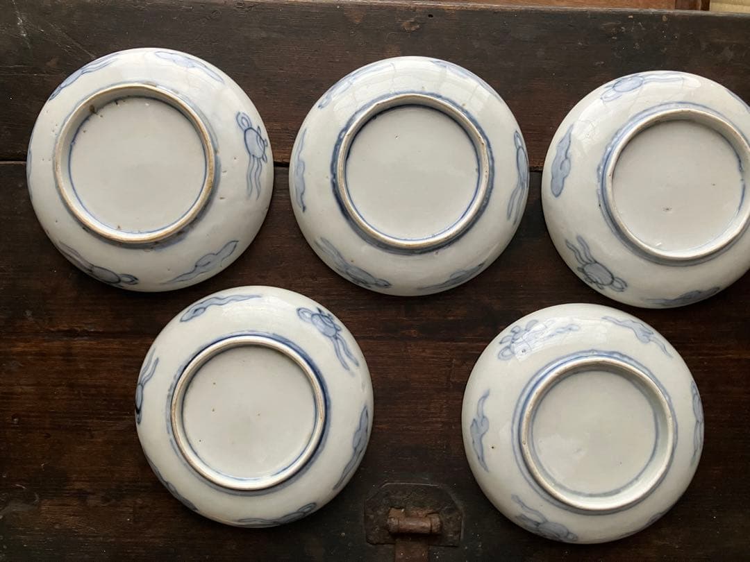 錦手伊万里　美しく華やかな小皿　食卓に華を添える　5枚セット