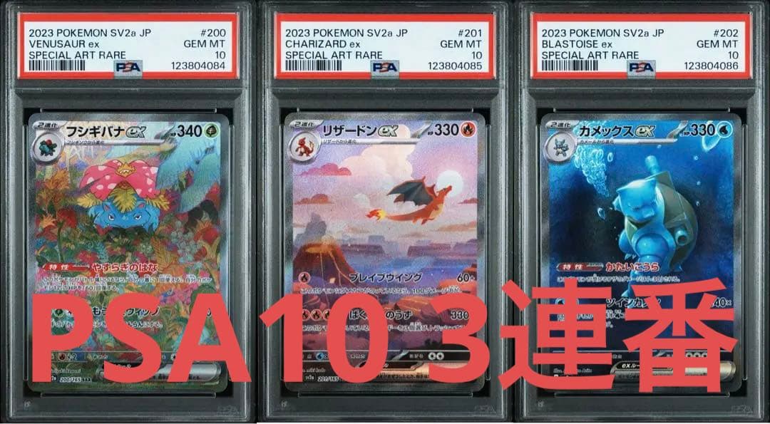 【PSA10 3連番】御三家 SAR 151