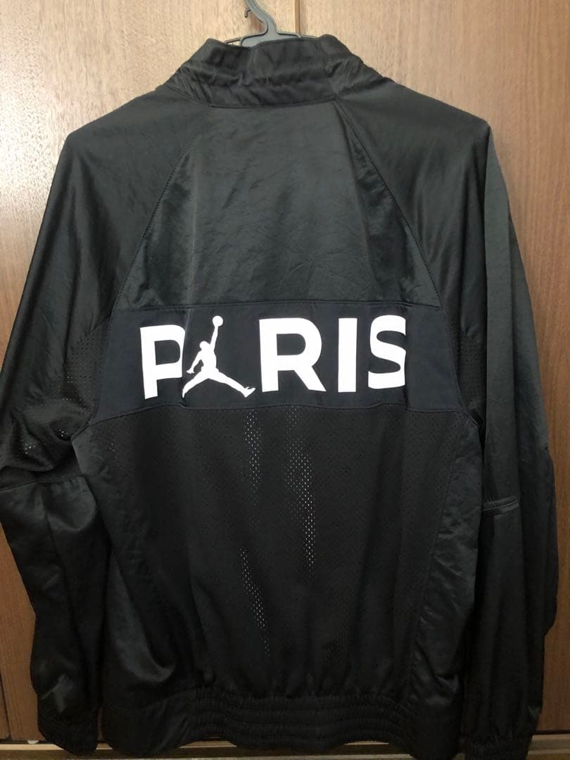 【美品】ジョーダン×PSGコラボ　ジップアップジャケット ブラック
