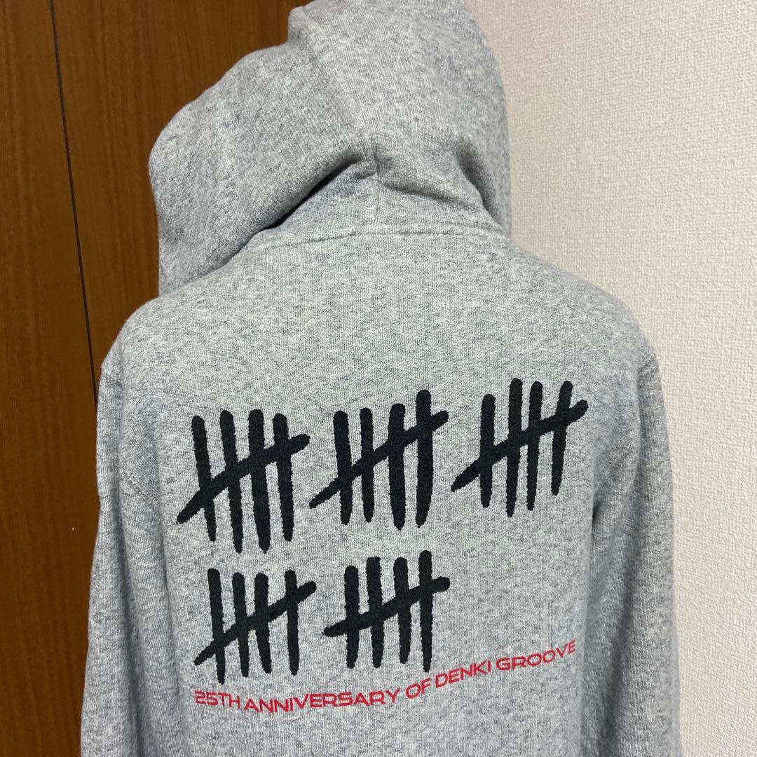 電気グルーヴ 25周年 糞塗祭　ジップアップパーカー　Mサイズ　グレー